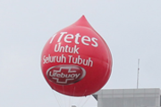 balon karakter tetesan air